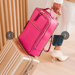 Calpak Pink Carry-On Backpack